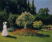 Claude Monet Jeanne-Marguerite Lecadre in the Garden Sainte-Adresse oil painting reproduction